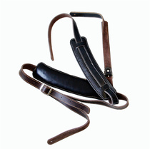 New slash Cash Cow Leather Ballad Classical Wood Guitar Bex Braces (Genuine Leather Cushion Shoulder Widening Thickened)