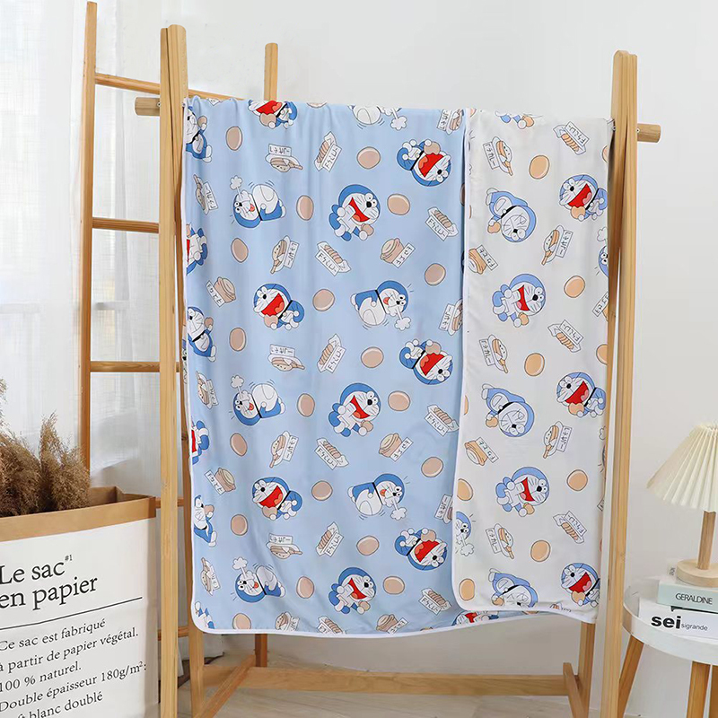 Cotton Silk Blanket, Towel Quilt, Air-Conditioned Summer Cooling Blanket, Summer Single-Person Thin Cotton Silk Quilt, Office Nap Summer Cooling Quilt
