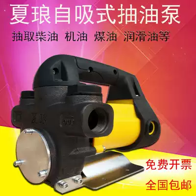 Xia Lang 220V 12v 24v kerosene hydraulic oil pump diesel self-priming pump small battery tanker