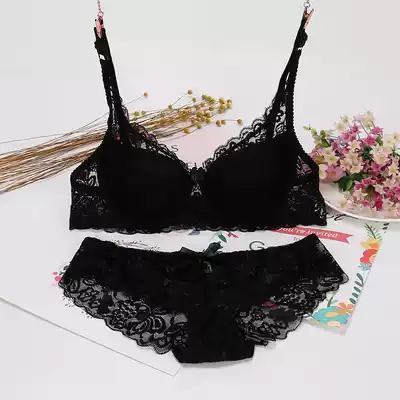 Special summer thin sexy lace mesh women's bra thin sponge underwear set