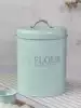 Powder Yan Nordic style baking flour bucket 5 kg can hold 2 5kg with sealing ring moisture-proof anti-rust sunscreen send spoon