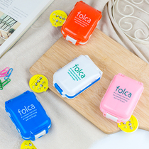 Japan portable medicine box travel portable small medicine box mini medicine box 3 layers 8 large capacity