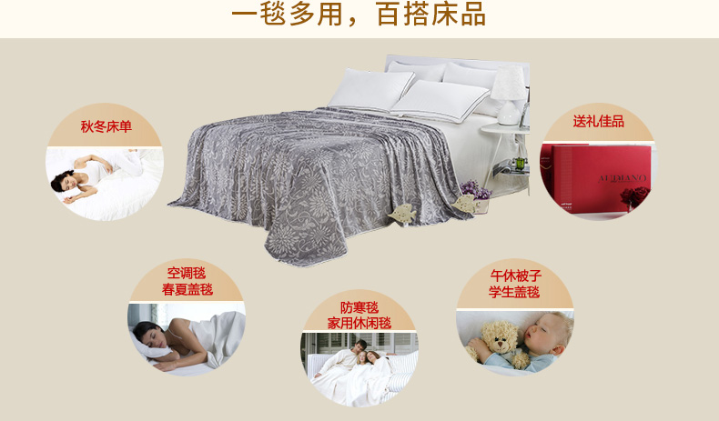 Odano Nhà Dệt Nhung Chăn Flannel Chăn Đơn Đôi Mùa Hè Điều Hòa Không Khí Chăn Giải Trí Chăn Sheets