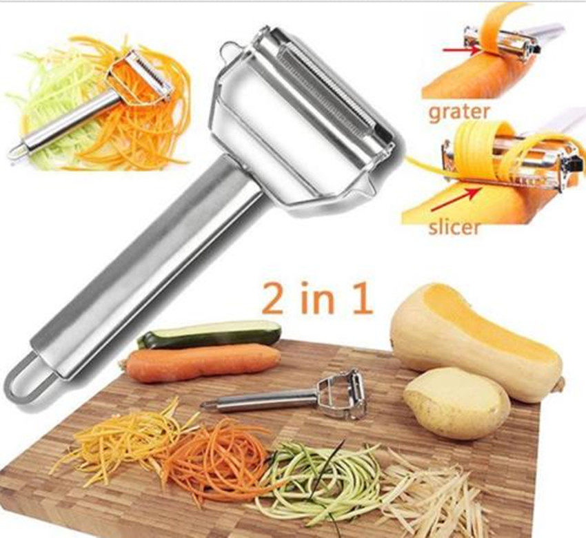Fruit Vegettable Peeler Carrot Potato Slicer Stainless Steel Shaved Filers