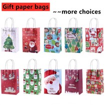 Christmas Gift Candy paper bag trumpet Christmas Candy Gift packaging carry paper bag