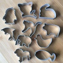 10PCs Easter natural cartoon cookies cutter Easter biscuit mould