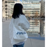 Минималистичный шоппер с буквами, вместительный и большой ремешок для сумки, универсальная сумка на одно плечо, в корейском стиле