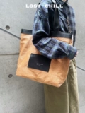 Lost Chill-牛皮纸中性日系大容量托特包手提百搭男单肩休闲户外