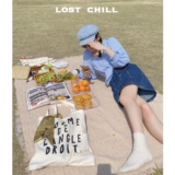 Потерянный холод-япон и Южная Корея ПБ те же буквы, вышитые сумочка, сумка, плечо, ученики Sailkrtot для классных сумок