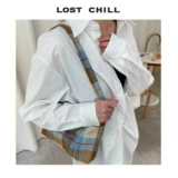 Демисезонная сумка на одно плечо, сумка подмышку на одно плечо, тканевый мешок, скандинавский стиль