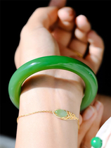 And Tanyu Beyu 7 Number of old mine pit flat round strips Fugui ZhengCircle fine collection The size female hand ring jade bracelet