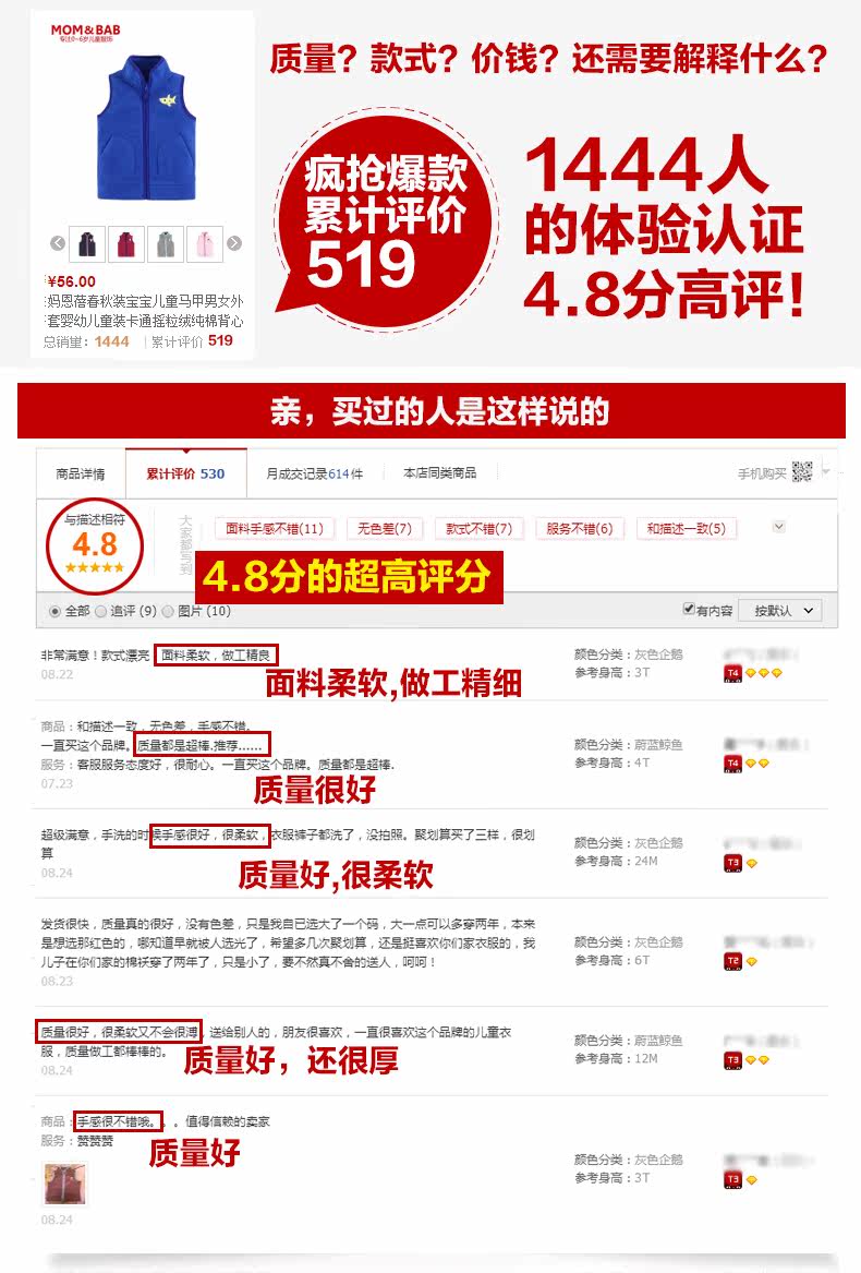 Gilet enfant MOM AND BAB - Ref 2068802 Image 8