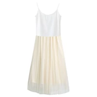 Абрикосовое платье-комбинация