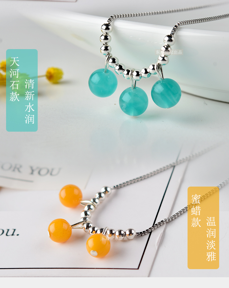 Gia đình Donghai có đầy đủ các ngôi sao và phụ nữ vòng chân bạc Mô hình đá garnet bằng đá ong bằng ngọc bích 925 trang sức pha lê vòng chân bạc vòng đeo chân nữ bằng vàng