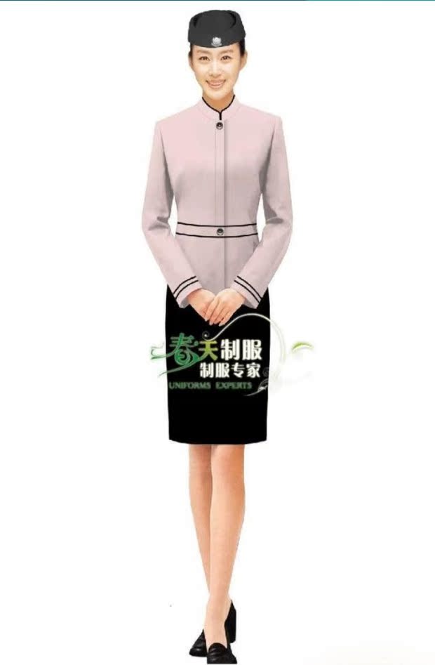 Tùy chỉnh khách sạn đồng phục lễ tân dịch vụ khách hàng dịch vụ y tế tiếp viên đặt quần áo chuyên nghiệp mặc áo khoác nữ mùa thu đông - Bộ đồ shop thời trang nữ
