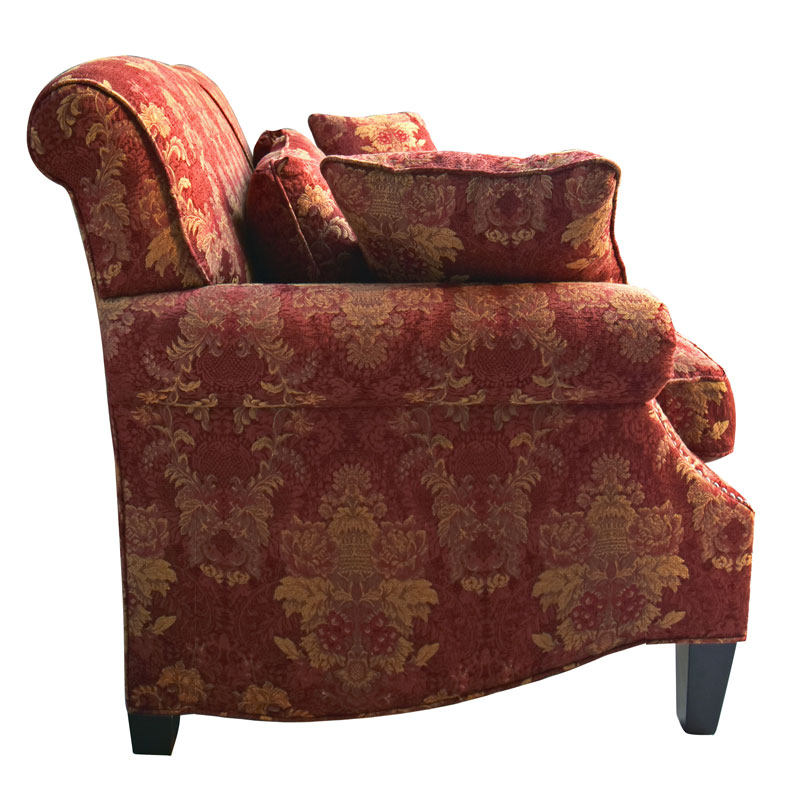 Импортная ткань, диван, красная роскошная подставка для ног для гостиной, в американском стиле, увеличенная толщина 