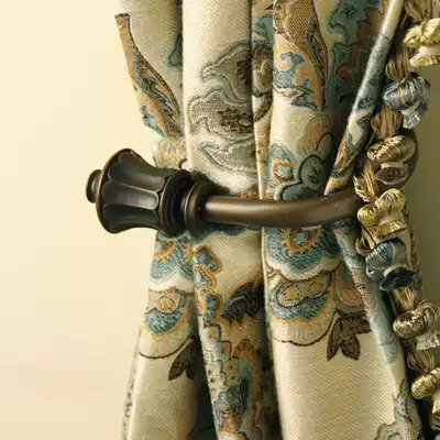 Curtain big hook wall hook tie hook Retro American antique fixed door curtain copper hook mosquito net storage block tie