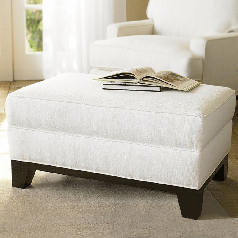 Современная подставка для ног для гостиной, деревянная основа из натурального дерева, ткань, диван, в американском стиле 