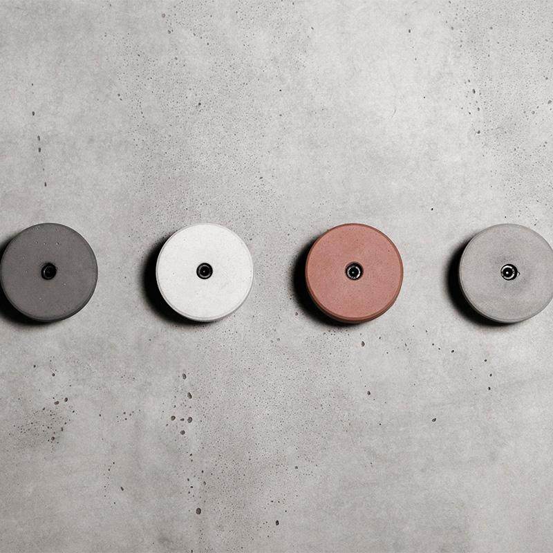 Kyaw Artisan Maker Nordic Industrial Wind Cement Hook Point Wall Color Minimalist Concrete Hanging Bag Clothing Cap Hook