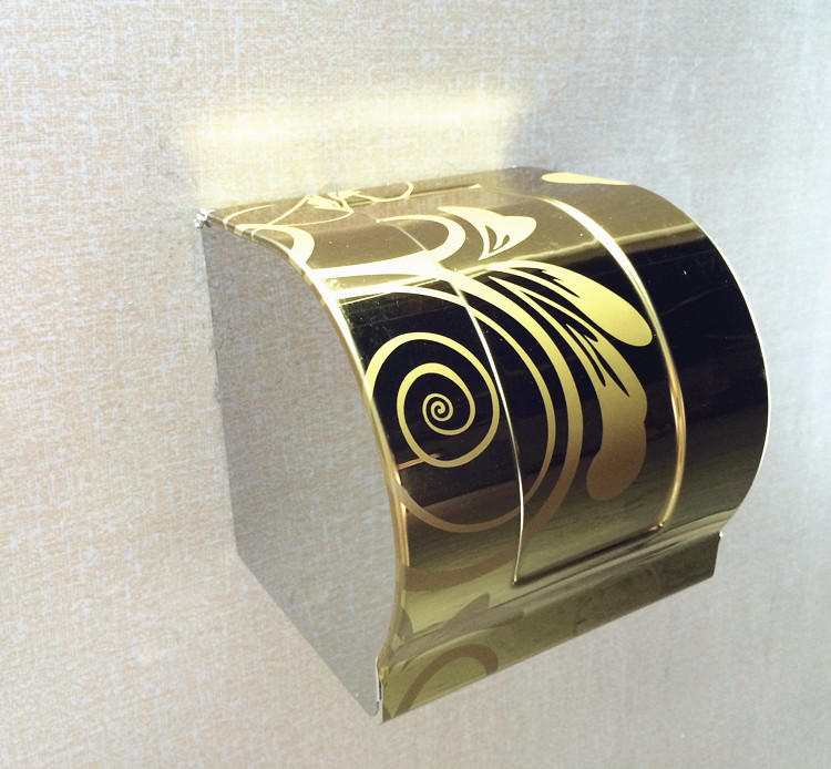 Toilet paper shelf Powder room toilet tissue box Non-perforated toilet paper box Roll toilet paper tube Waterproof toilet paper box Wall hanging