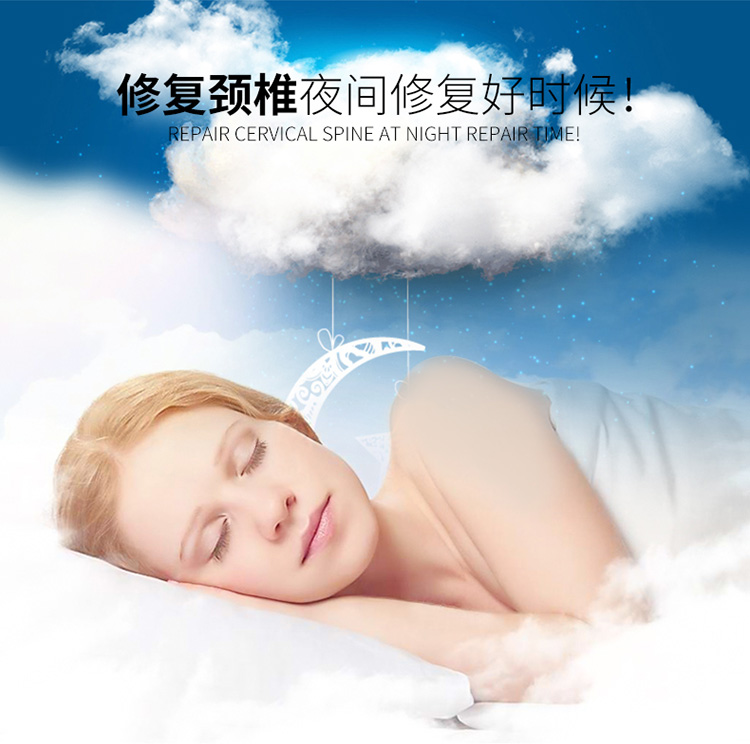 Gối cao su Thái cổ Cổ đôi gối cổ tử cung Gối nhớ cao su Một cặp gối người lớn Massage gối trái tim gối dành cho bà bầu