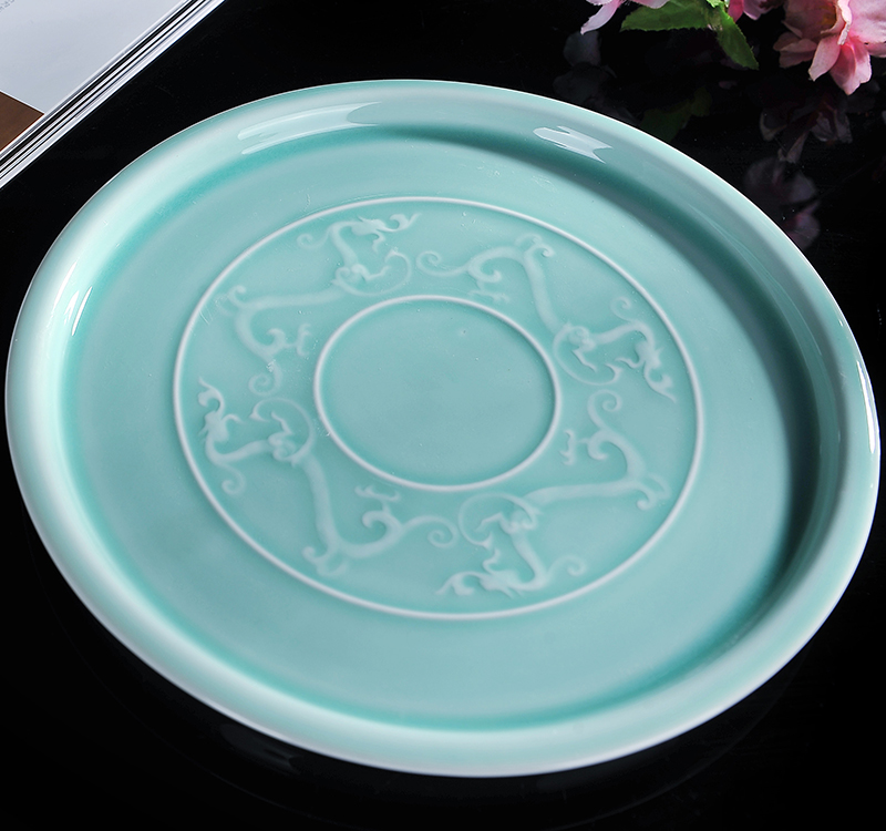 Jinding force liquor liquor wine suits for celadon ware jingdezhen ceramics goblet in large tray 1 catty