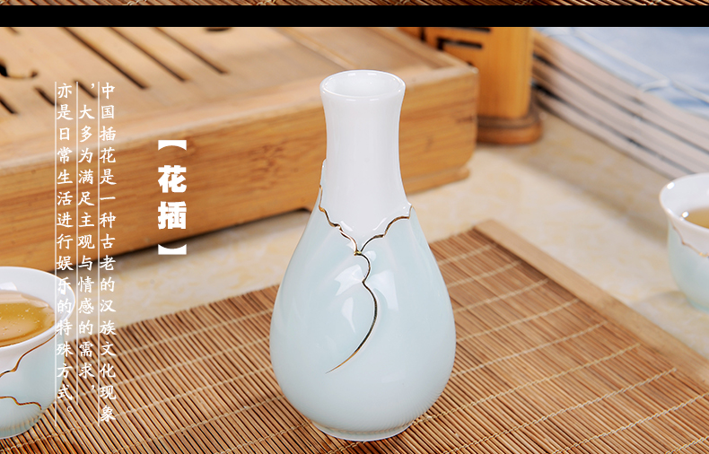 Ceramic tea set manually kung fu tea set jingdezhen Ceramic GaiWanCha way home a gift of a complete set of tea sets
