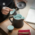 Yiwen Gốm Du lịch Bộ Trà Văn phòng Kung Fu Express Cup One Pot Hai Cup Ba Cup Ấm trà đơn giản - Trà sứ bình pha trà có lưới lọc inox Trà sứ