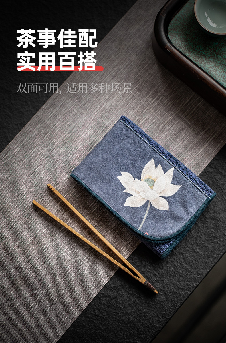 Even more ceramic suction zen tea tea towel fabric square cotton tablecloth tea tea towel cloth accessories