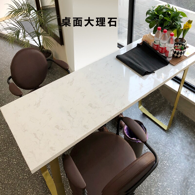 Nordic marble bar table golden simple modern high table home wall bar table living room partition long table