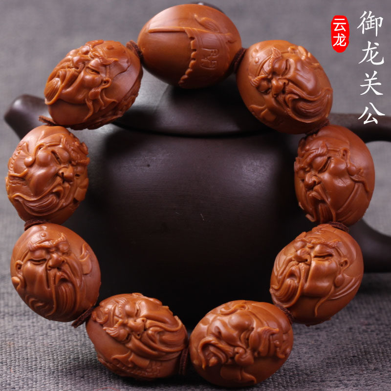 Su Artificial Zhoushan Olive Nuclear Engraving Handstring Dragon Guan Male plums pure handmade virtuoso sculpted olive hut men alchemy