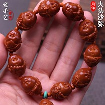 Su worked Zhoushan cute little bean Ding olive nuclear sculpted handstring pure handmade ten small Millerist bracelet male and female