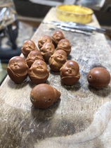 Su Gong olive core satellite master the ten little cute Buddha pure hand-carved olive Hu Ms. Wenplay bracelet