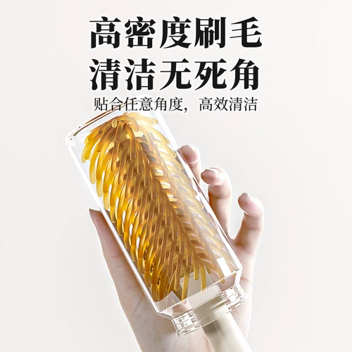 Силиконовый портативный детский ершик для бутылочки, моющее средство для бутылочек, щеточка, коробка для хранения, комплект