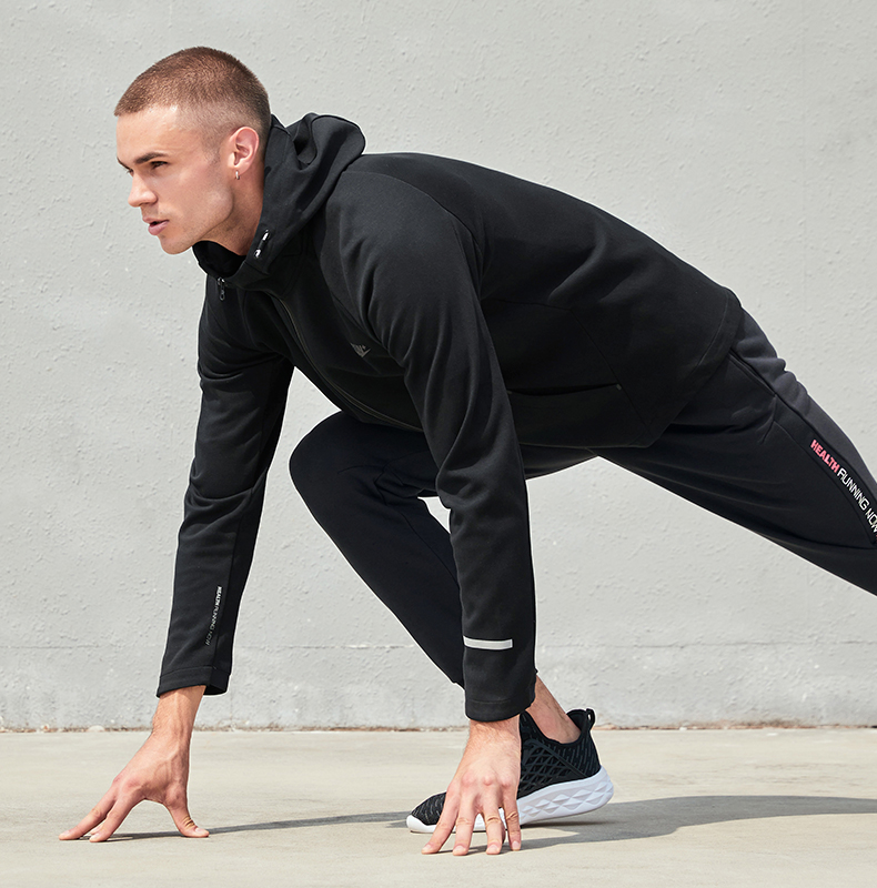 Áo khoác nam Jordan 2018 mùa thu mới áo khoác nam giản dị áo len trùm đầu áo khoác học sinh thể thao nam áo khoác asics chính hãng