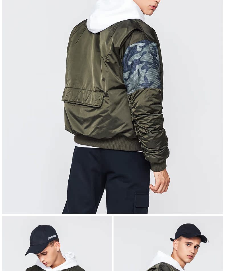 Quần áo nam Jordan Baishang quần áo cotton 2018 mùa đông mới áo khoác không thấm nước ấm áp áo khoác cotton giản dị áo khoác ngắn - Quần áo độn bông thể thao áo khoác phao trẻ em