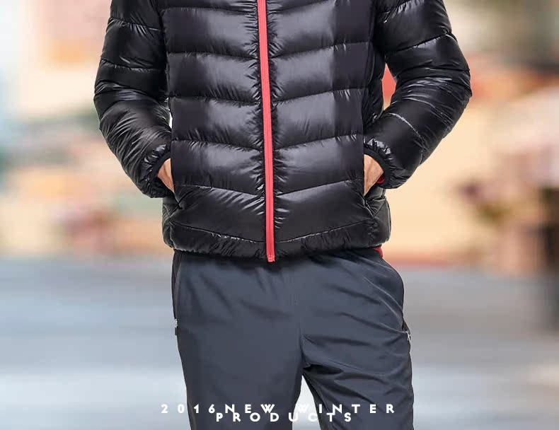 Jordan nam xuống áo khoác mùa đông mỏng ngắn thể thao giản dị mùa đông nam windproof ấm cổ áo xuống áo khoác áo phao adidas nam