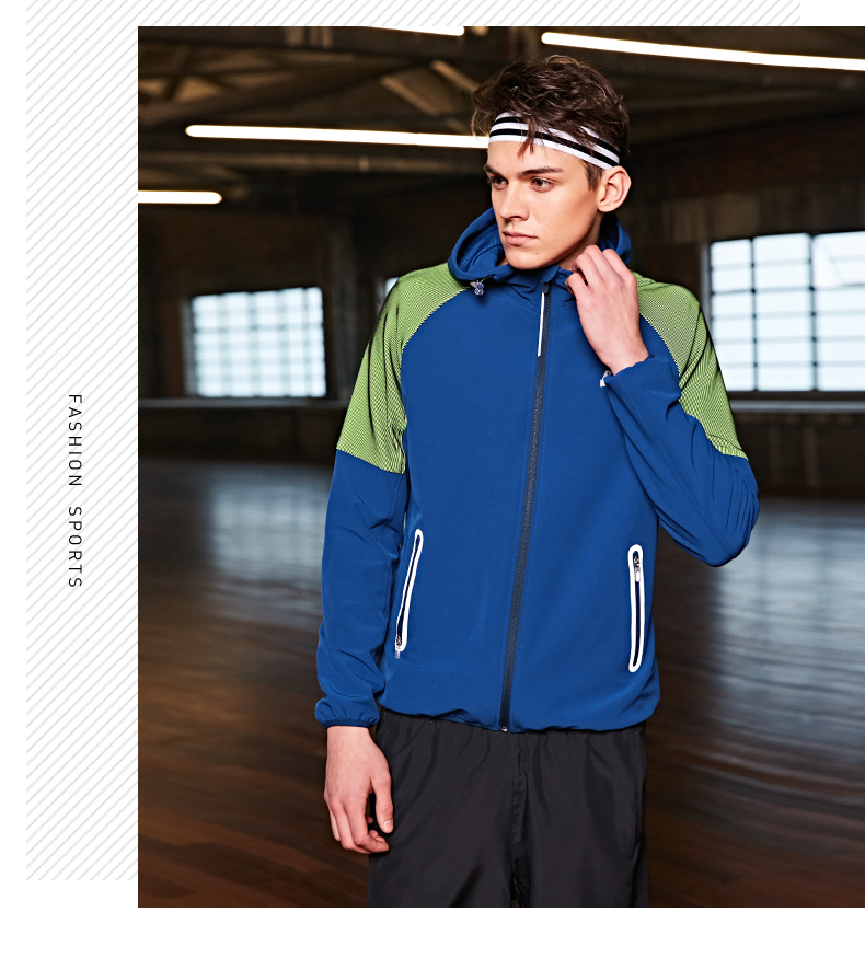 Jordan của nam giới thể thao áo gió 2018 mùa xuân mới áo thể thao trùm đầu cardigan đơn áo gió windproof áo khoác bộ gió nam
