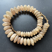 Foreign high ancient beads white crystal collection Nepal necklace bracelet DIY antique old objects jewelry cultural toys