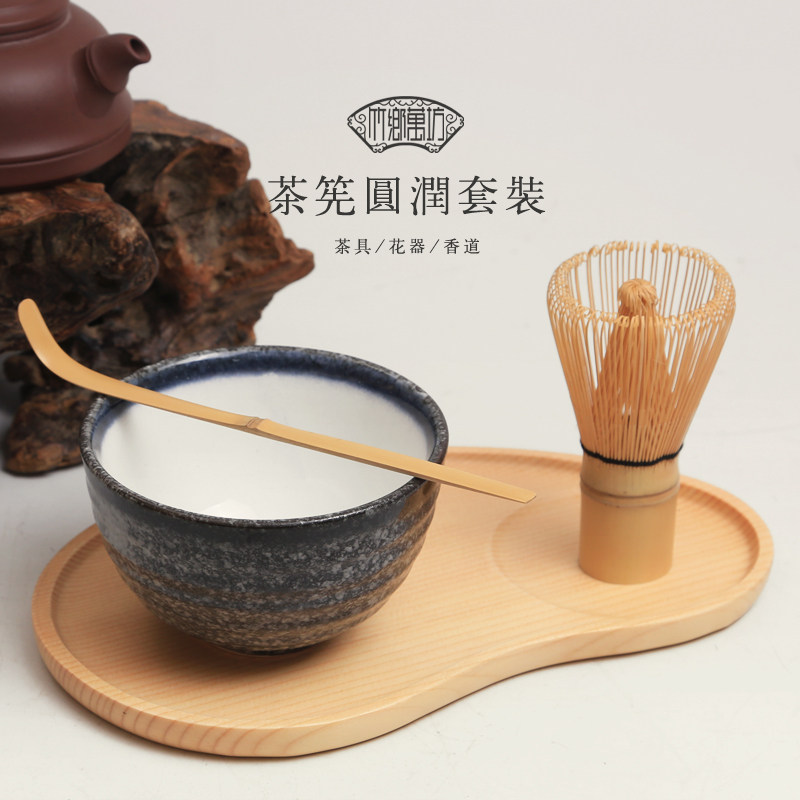 Export Japan Smear Tea Tool Tea TEA HOUSE SUIT BAMBOO SMEAR TEA BRUSH RAG TEA BOWL DAY STYLE TEA SPOON TEA PASSAGE ACCESSORIES