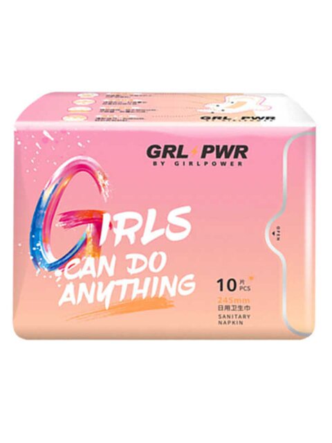 Dry and Breathable Pure Cotton Sanitary Napkins 245mm, Ultra-Thin, Skin-Friendly, Day and Night Use for Women during Menstruation, Genuine Gepai Brand