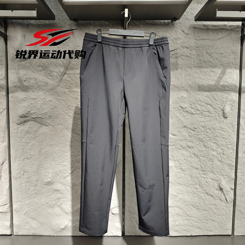 Anta Champion 2026 Autumn/Winter Men's Bio-Based Water-Repellent Warm Fleece Woven Sports Pants 152640511
