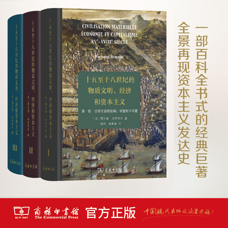 Material Civilization, Economy, and Capitalism from the 15Th to the 18Th Century, Complete 3 Volumes, Fernand Braudel, Social Sciences, Economic and Social Structures, Humanities Research, European History, World History Books