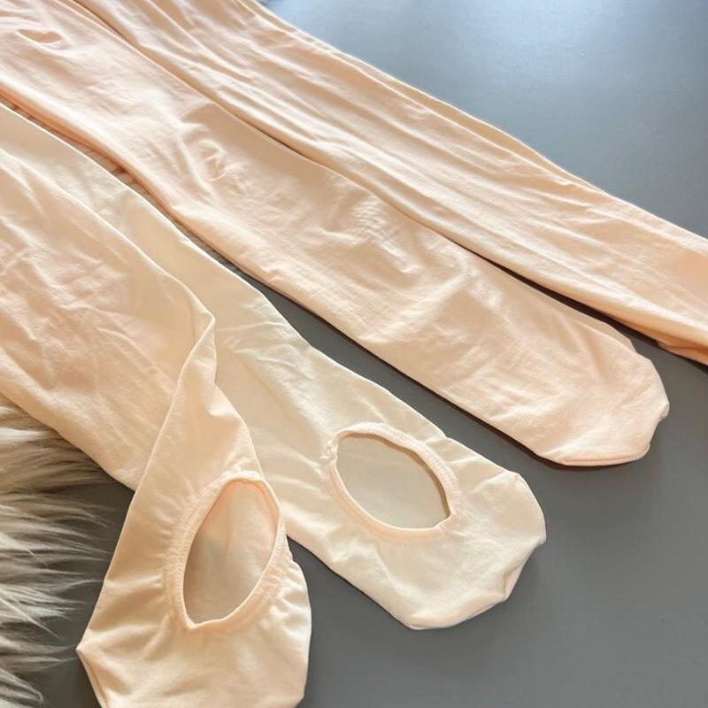 [in Stock] High-Quality Ballet Socks for Professional Ballet Companies, Imported Quality Velvet, Professional Flesh-Colored Ballet Socks