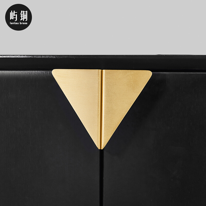 pure copper invisible pull handle modern minimalist whole cabinet drawer wardrobe door concealed handle free of punching brass light and luxurious gold handle