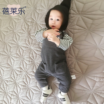 Baby children with pants baby children spring and autumn clothes autumn and winter suits one-piece clothes boys and girls