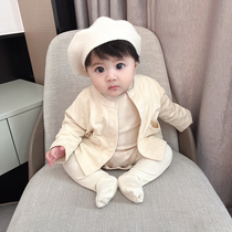 Infant childrens top clothes female baby knitted cardigan sweater outer suits children boys 1 year old 3 months spring autumn winter clothes