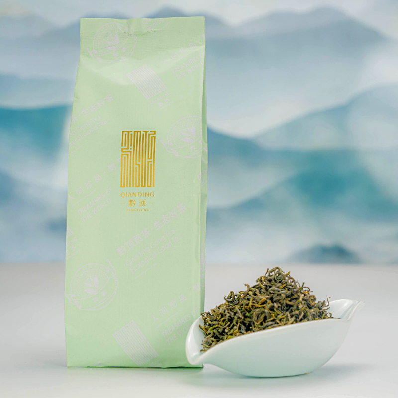 黔顶金沙贡茶贵州绿茶茶叶2022年新茶明前春茶80g二级简袋装炒青