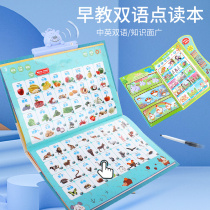 Early childhood education point reading machine e-book point reading voice book Girl learning audio book Baby educational toy