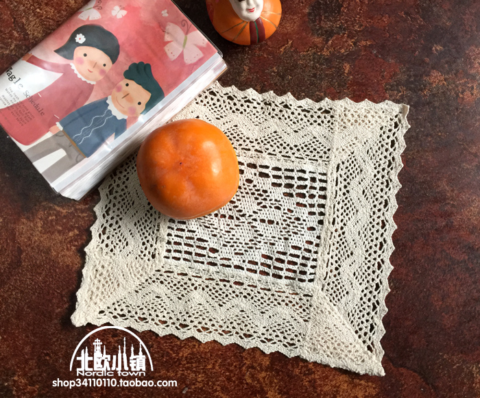 Bông rỗng giả crochet vườn vải khăn trải bàn bàn cà phê khăn trải bàn khăn che placemat cạnh giường vải đồ dùng pad